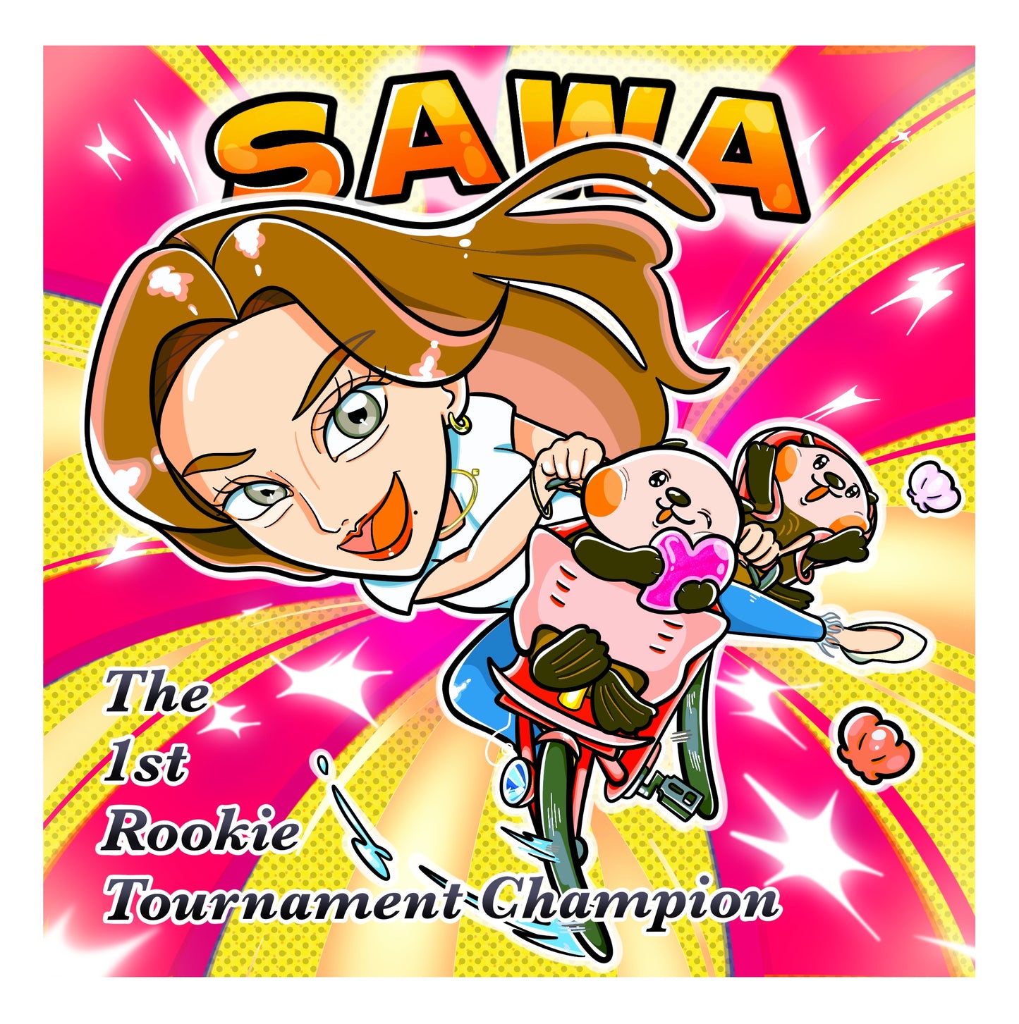 SAWA🦦❤️オリジナルキャラクターシール